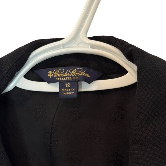 Brooks Brothers black Stellita fit single-breasted blazer size 12 - Picture 4 of 4